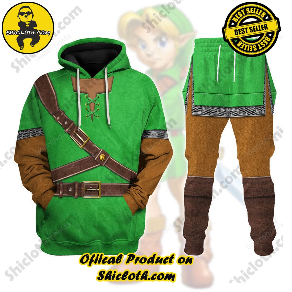 The Legendary Style: Unveiling the Allure of Shiclothshop's 'The Legend of Zelda' Outfit Costume Collection 12 Link Iconic Costume Unisex Hoodie Sweatshirt T-shirt Sweatpants Cosplay