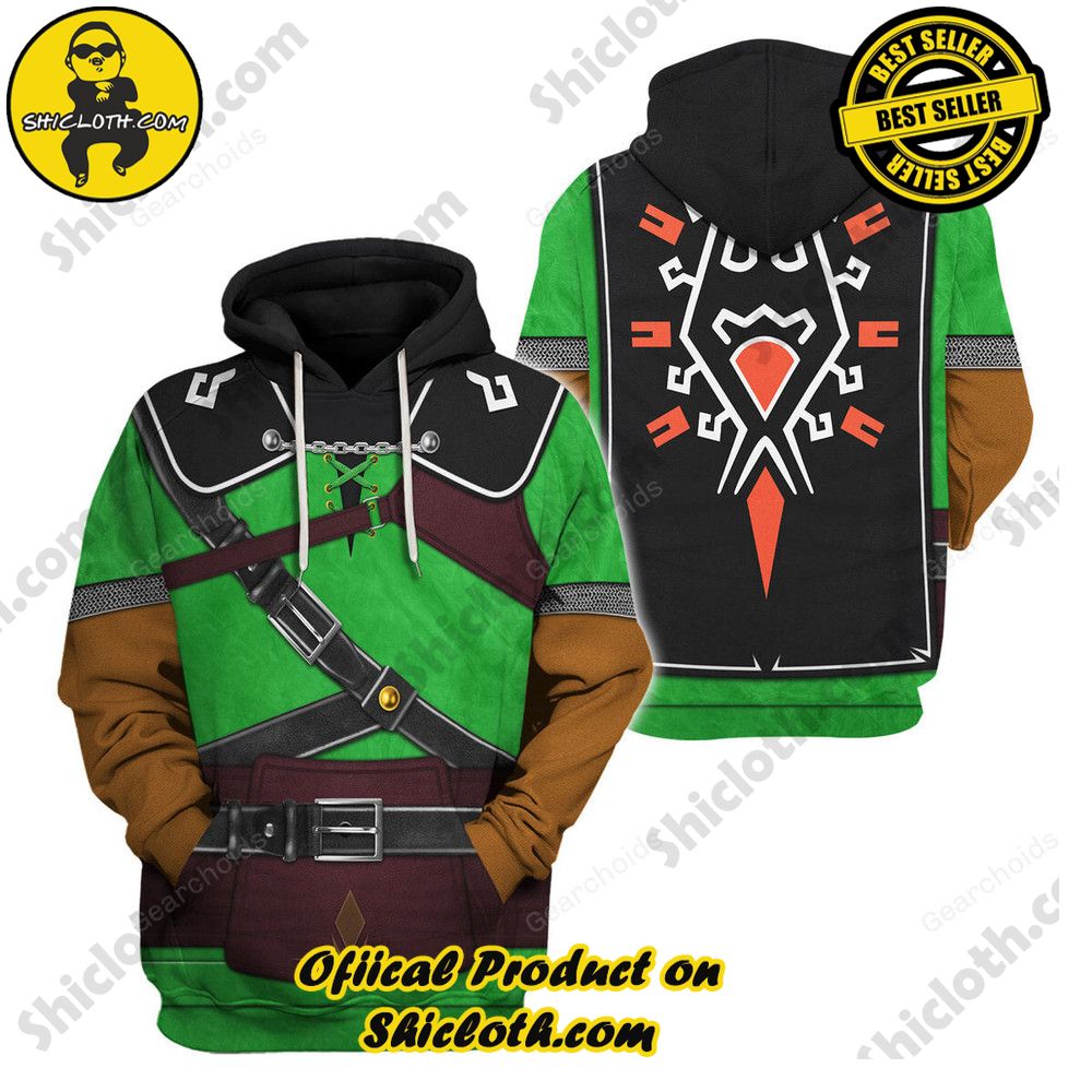 The Legendary Style: Unveiling the Allure of Shiclothshop's 'The Legend of Zelda' Outfit Costume Collection 13 Link Iconic Tears Of The Kingdom Costume Unisex Hoodie Sweatshirt T-shirt Sweatpants Cosplay