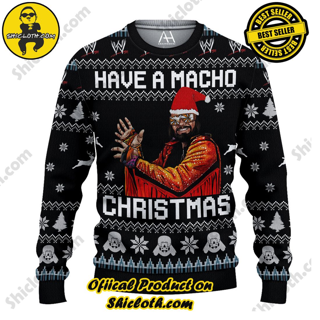 Best Seller Shiclothshop's Sweater: The Perfect Cozy Christmas Gift 20 Macho Man Ugly Christmas Sweater 3D All Over Printed Shirts for Men and Women