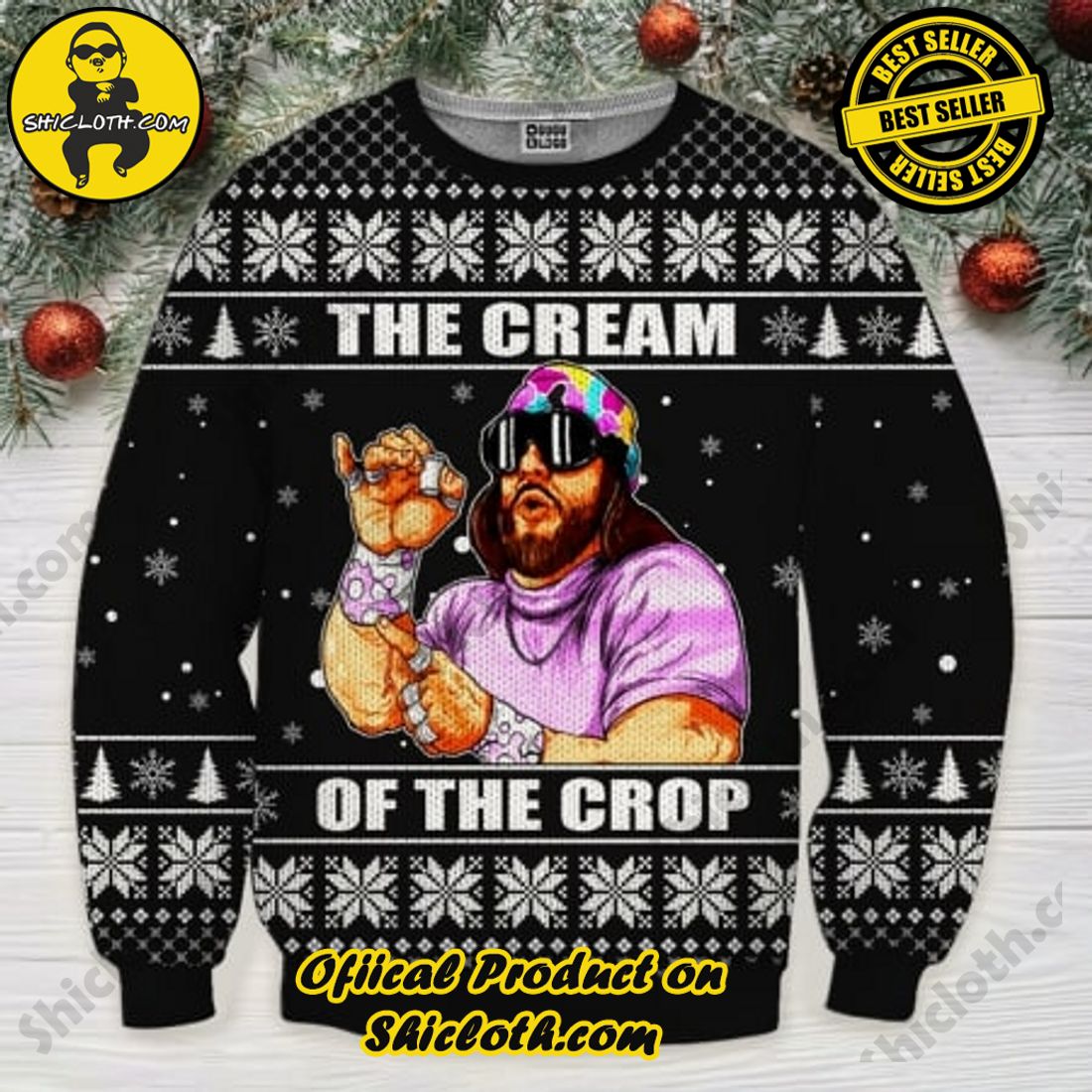 Best Seller Shiclothshop's Sweater: The Perfect Cozy Christmas Gift 21 Macho Man Ugly Christmas Sweater Ver 1