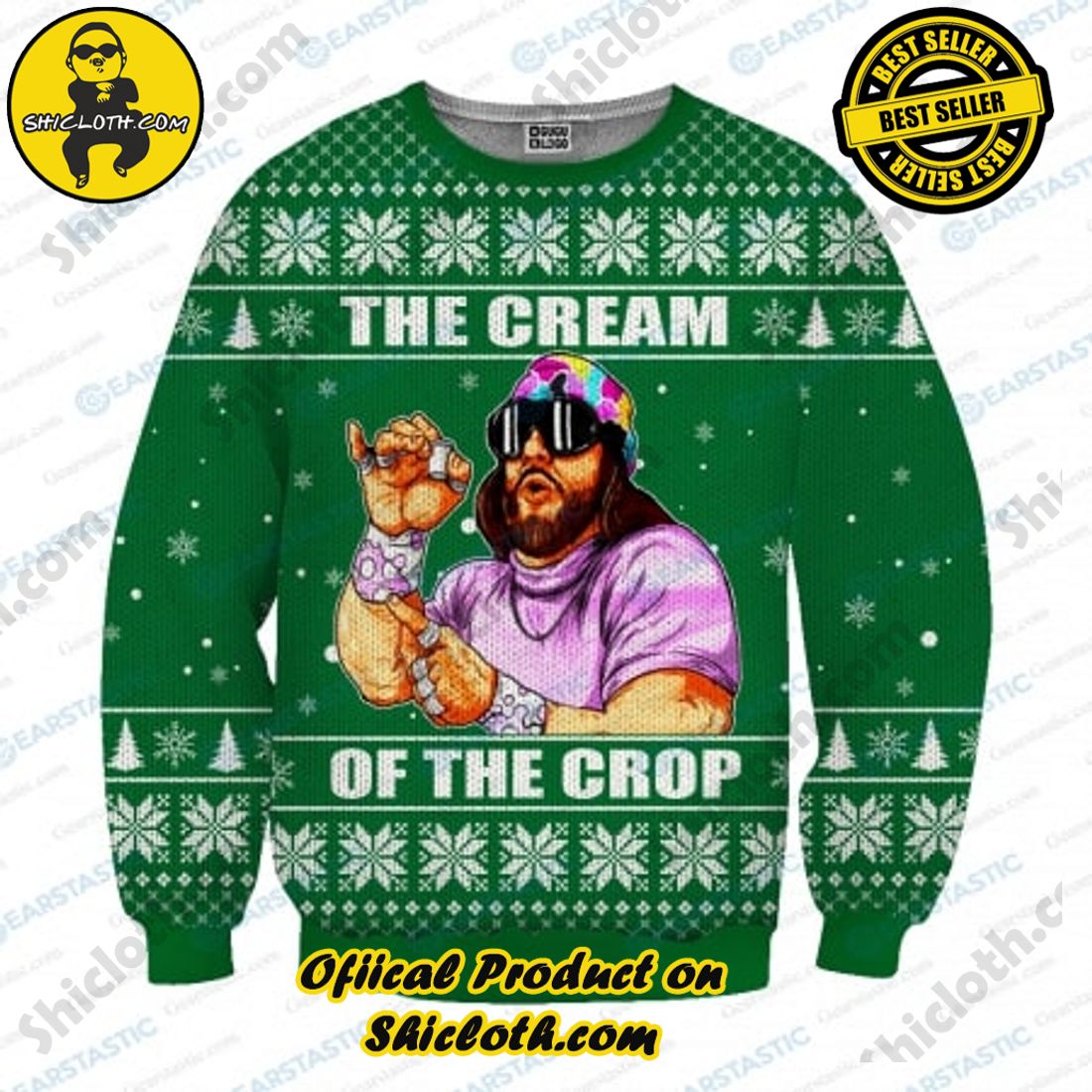 Best Seller Shiclothshop's Sweater: The Perfect Cozy Christmas Gift 23 Macho Man Ugly Christmas Sweater Ver 3