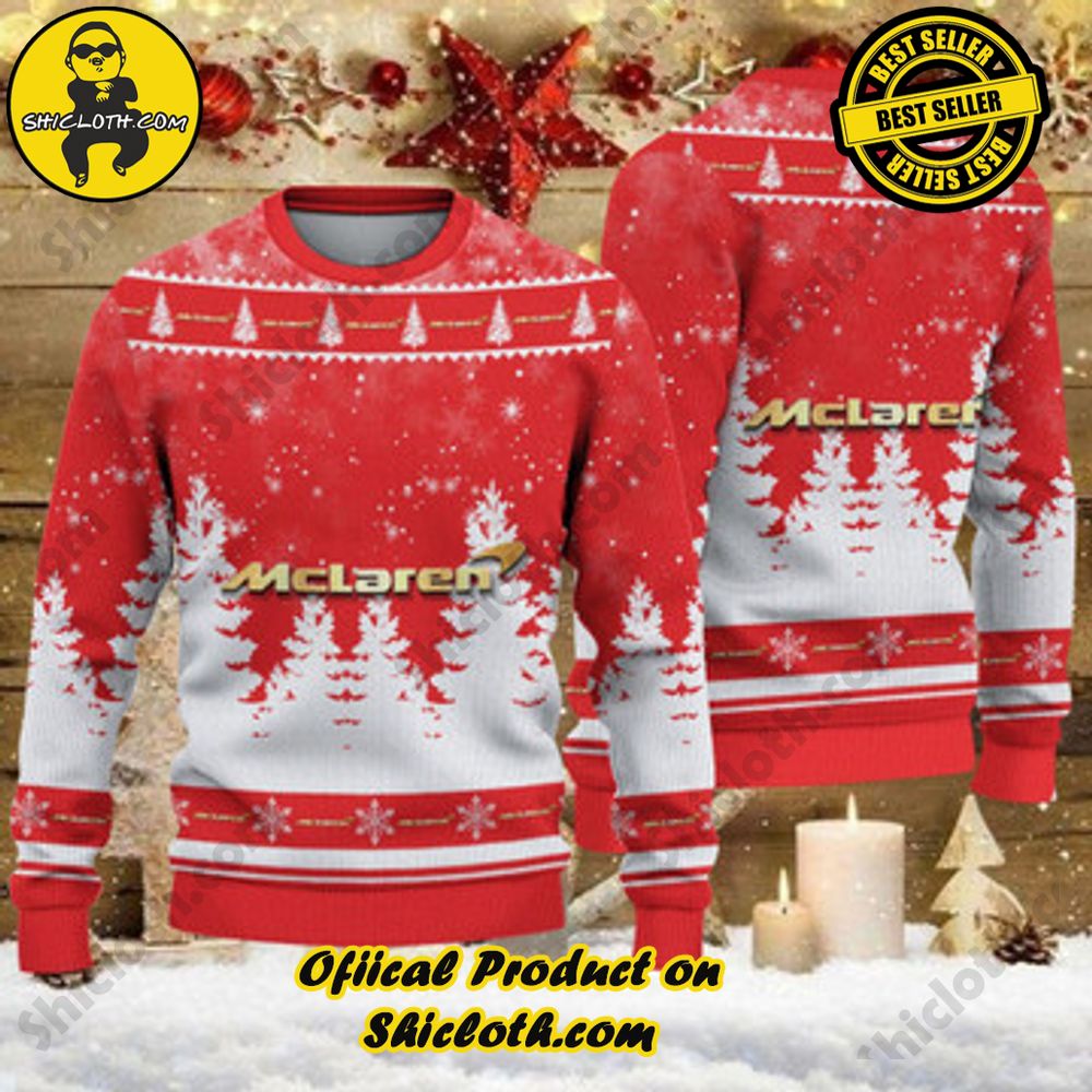 Unveiling Festive Delight: Shiclothshop's Unique Collection of Ugly Christmas Sweaters 28 McLaren Ugly Christmas Sweater