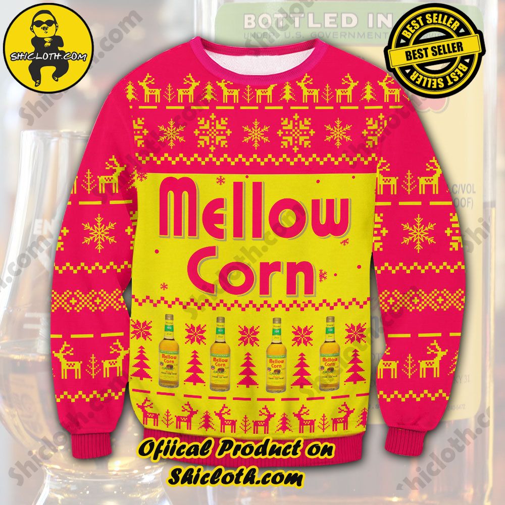 Unveiling Festive Delight: Shiclothshop's Unique Collection of Ugly Christmas Sweaters 29 Mellow Corn Ugly Christmas Sweater