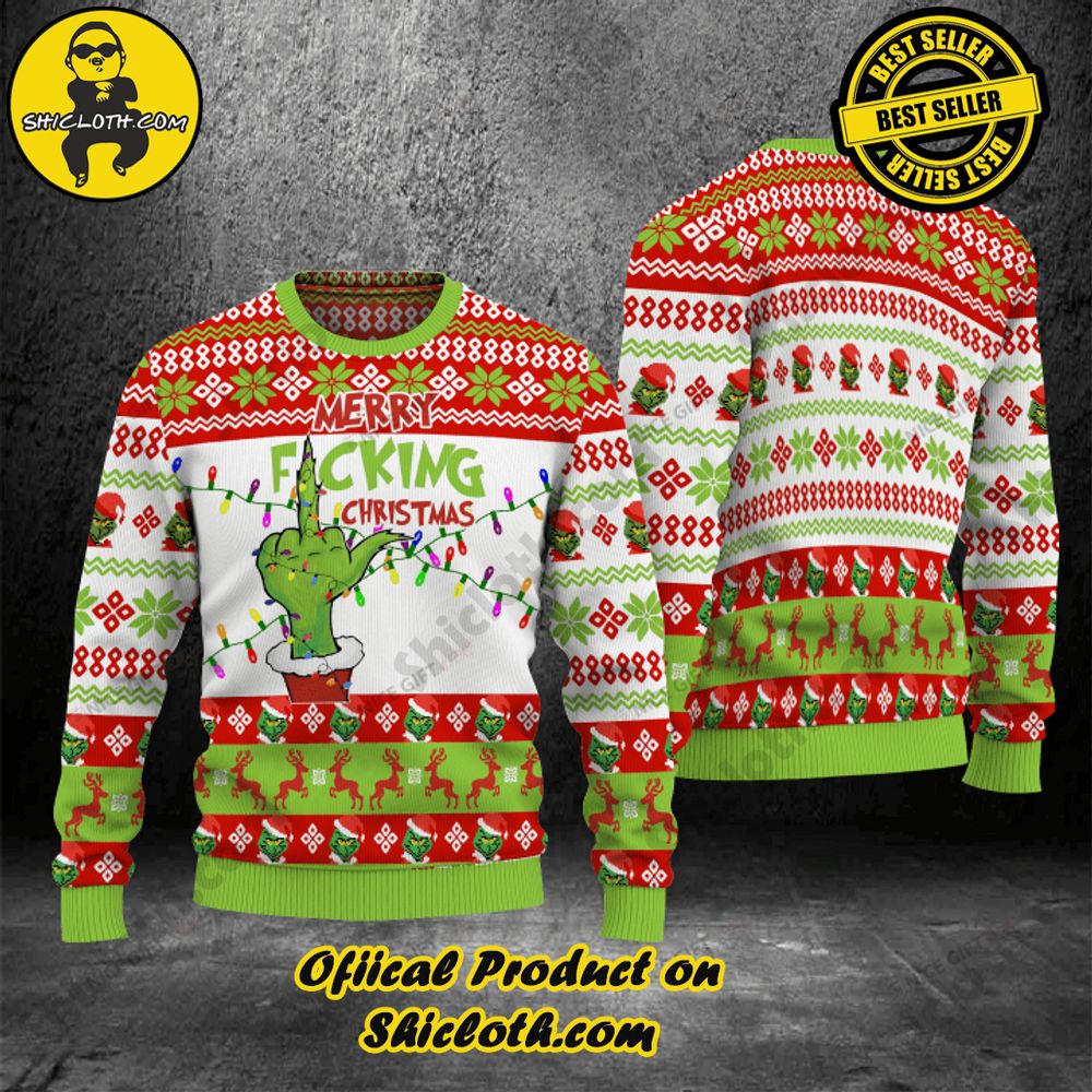 Hot Trending Shicloth's Enchanting Christmas Sweaters 22 Merry F'cking Christmas Ugly Sweater