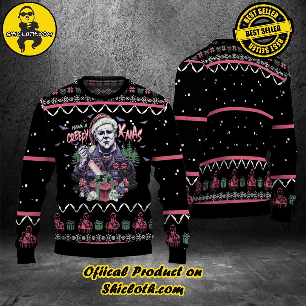 Hot Trending Shicloth's Enchanting Christmas Sweaters 26 Michael Myers Have A Creepy X-Mas Ugly Sweater