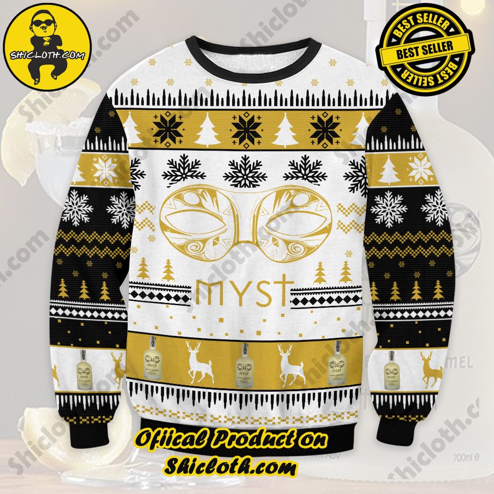 Unveiling Festive Delight: Shiclothshop's Unique Collection of Ugly Christmas Sweaters 35 Myst Tequila Ugly Christmas Sweater