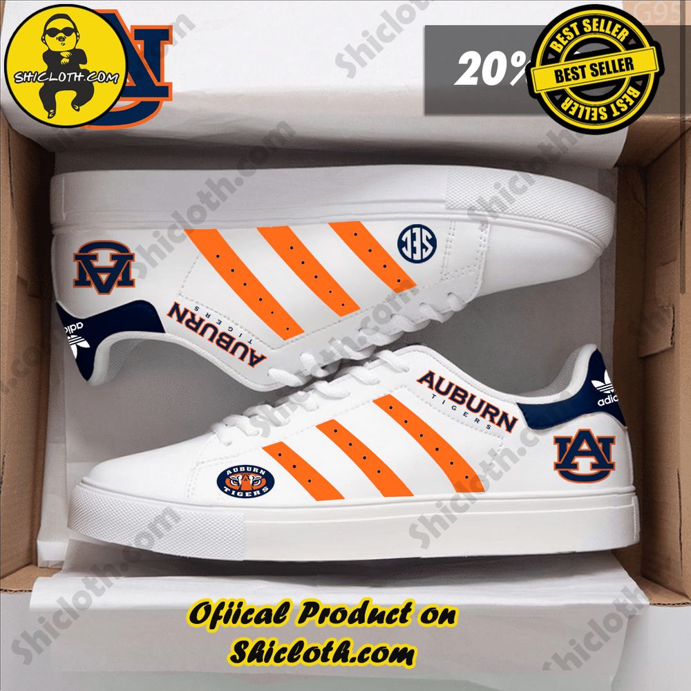 Stan Smith Shoes from Shiclothshop - A meaningful gift for sports enthusiasts. 5 NCAA Auburn Tigers Adidas Stan Smith Shoes