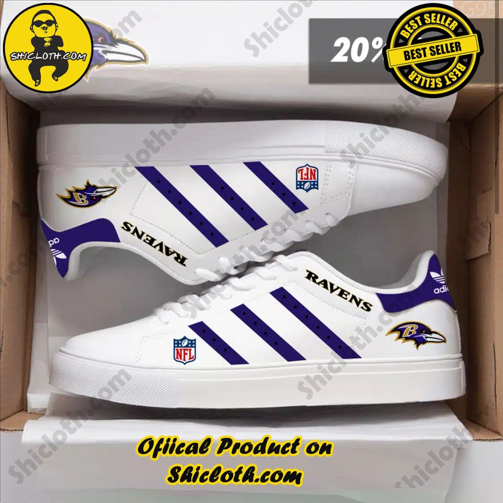 Stan Smith Shoes from Shiclothshop - A meaningful gift for sports enthusiasts. 6 NCAA Baltimore Ravens Adidas Stan Smith Shoes