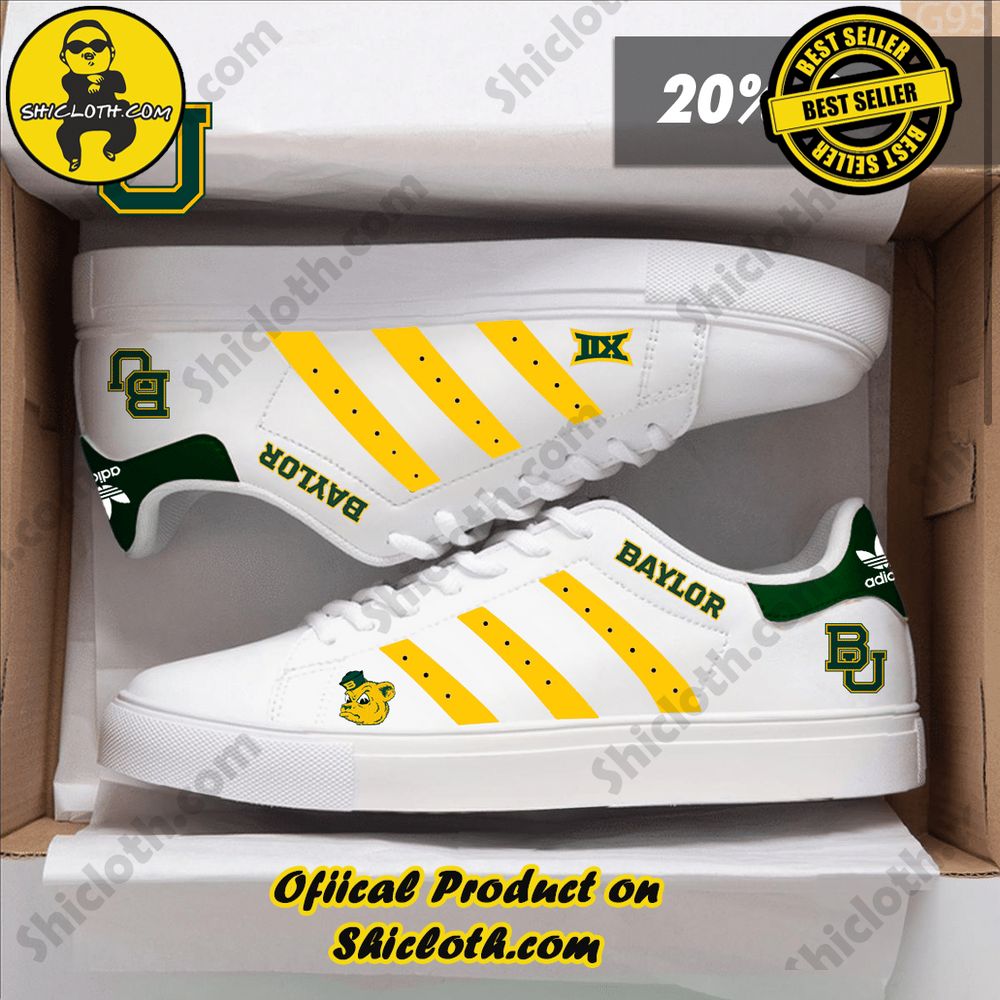 Stan Smith Shoes from Shiclothshop - A meaningful gift for sports enthusiasts. 7 NCAA Baylor Bears Adidas Stan Smith Shoes