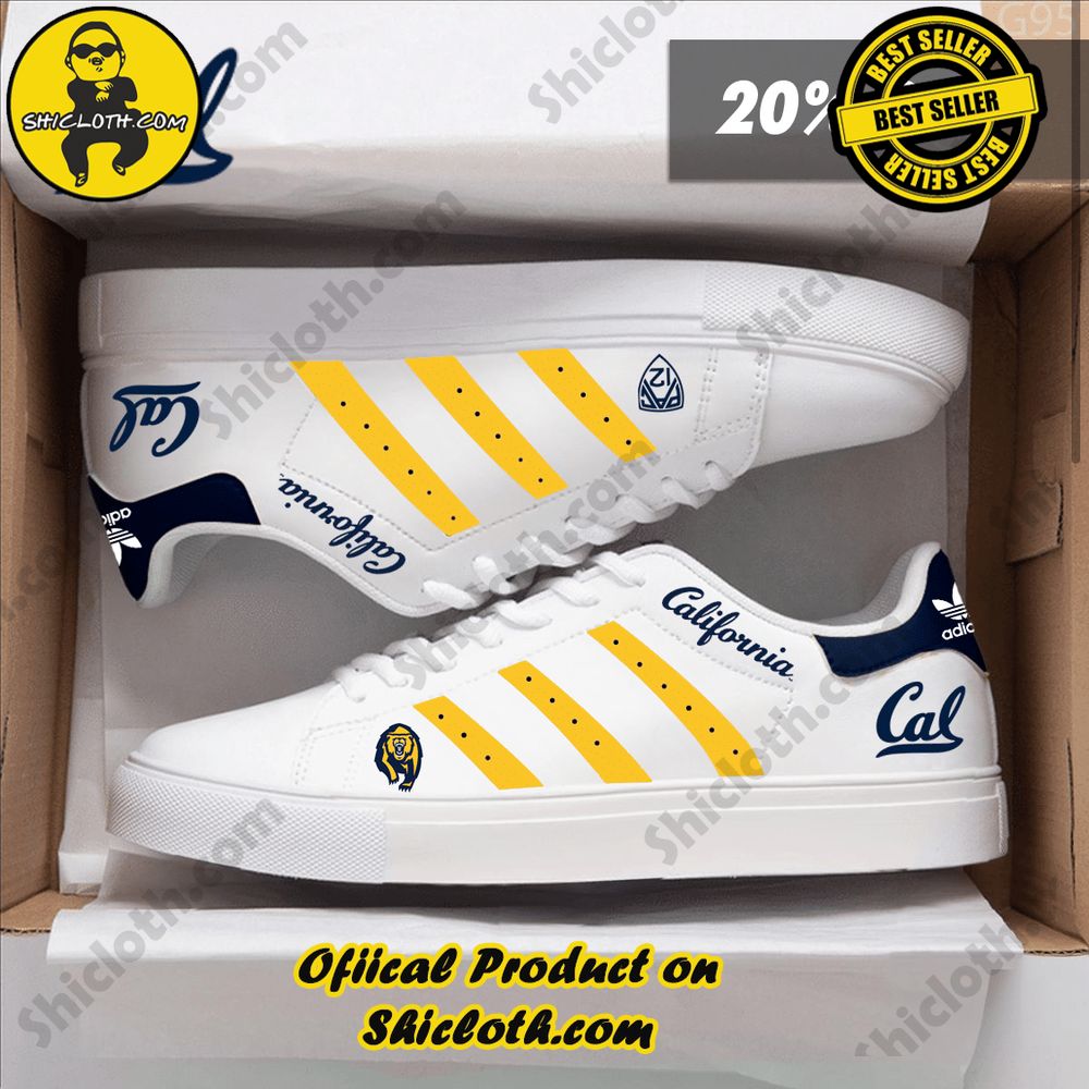 Stan Smith Shoes from Shiclothshop - A meaningful gift for sports enthusiasts. 10 NCAA California Golden Bears Adidas Stan Smith Shoes