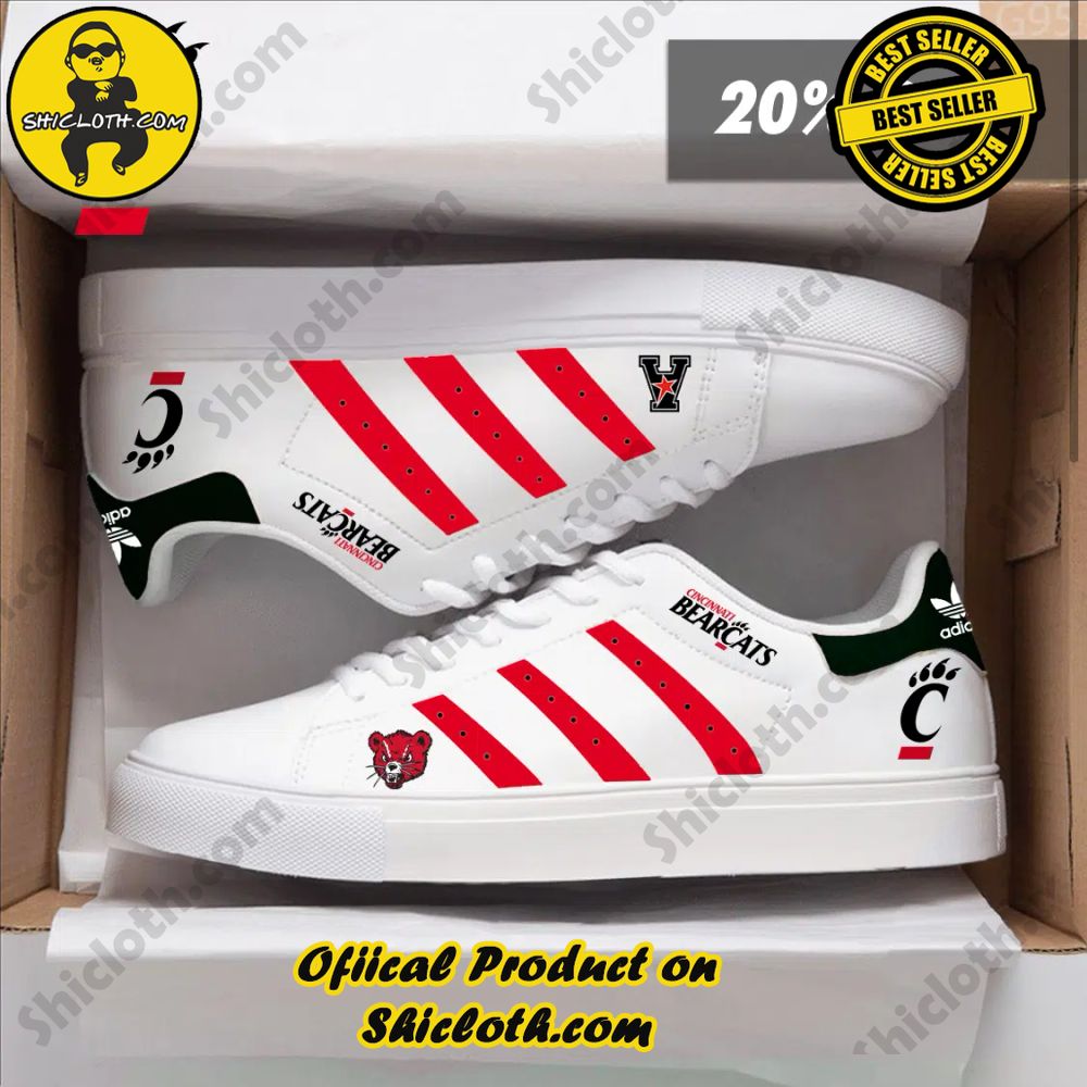 Stan Smith Shoes from Shiclothshop - A meaningful gift for sports enthusiasts. 11 NCAA Cincinnati Bearcats Adidas Stan Smith Shoes