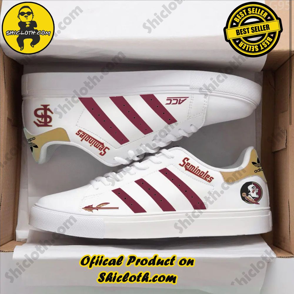 Stan Smith Shoes from Shiclothshop - A meaningful gift for sports enthusiasts. 14 NCAA Florida State Seminoles Adidas Stan Smith Shoes