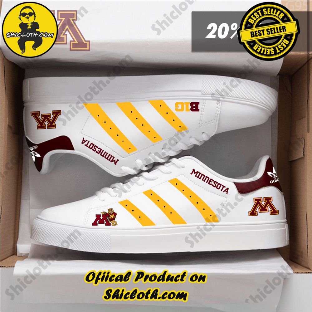Stan Smith Shoes from Shiclothshop - A meaningful gift for sports enthusiasts. 28 NCAA Minnesota Golden Gophers Adidas Stan Smith Shoes