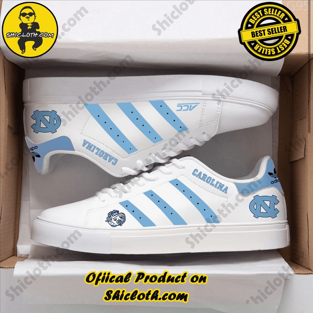 Stan Smith Shoes from Shiclothshop - A meaningful gift for sports enthusiasts. 34 NCAA North Carolina Tar Heels Adidas Stan Smith Shoes