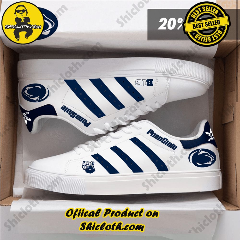 Stan Smith Shoes from Shiclothshop - A meaningful gift for sports enthusiasts. 41 NCAA Penn State Nittany Lions Adidas Stan Smith Shoes