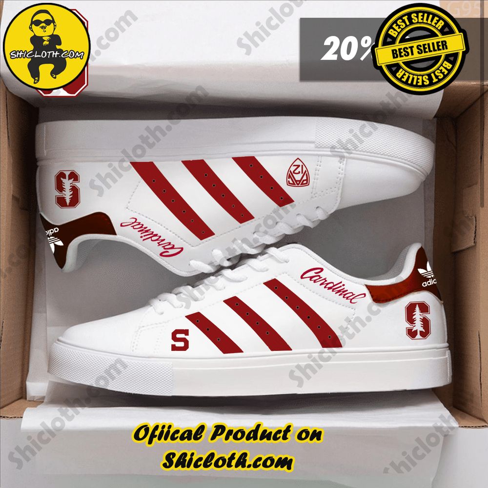 Limited Edition Stan Smith Shoes from Shiclothshop - A meaningful gift for sports enthusiasts. 6 NCAA Stanford Cardinal Adidas Stan Smith Shoes