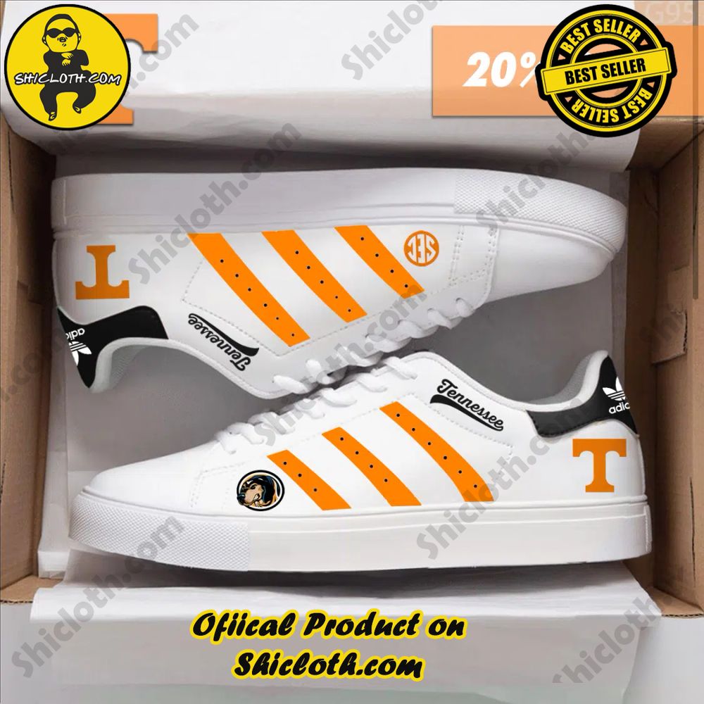 Limited Edition Stan Smith Shoes from Shiclothshop - A meaningful gift for sports enthusiasts. 9 NCAA Tennessee Volunteers Adidas Stan Smith Shoes
