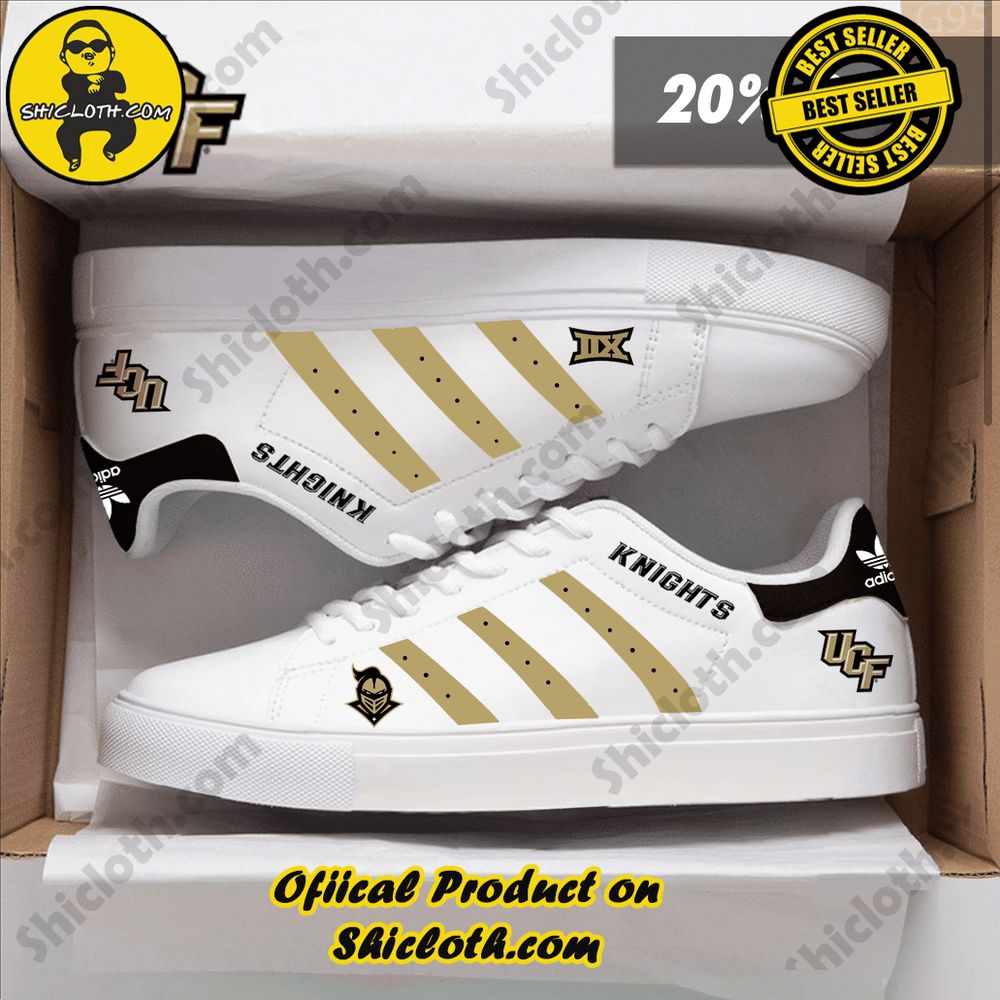 Limited Edition Stan Smith Shoes from Shiclothshop - A meaningful gift for sports enthusiasts. 13 NCAA UCF Knights Adidas Stan Smith Shoes