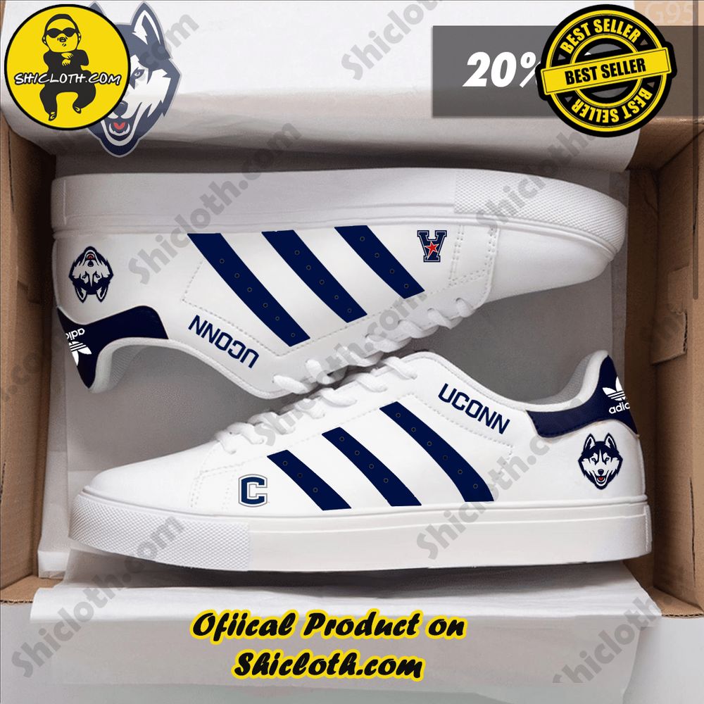 Limited Edition Stan Smith Shoes from Shiclothshop - A meaningful gift for sports enthusiasts. 14 NCAA UConn Huskies Adidas Stan Smith Shoes