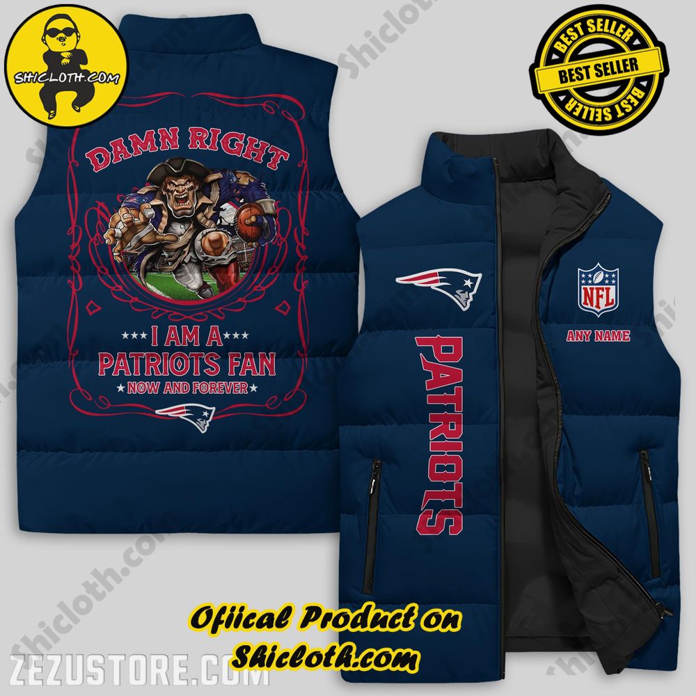 Hot Trending Game Day Glamour: Elevate Your Style with Shiclothshop's NFL Team Sleeveless Jacket Collection 35 New England Patriots NFL Sleeveless Jacket Premium Ver 1