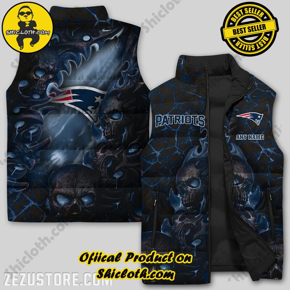 Hot Trending Game Day Glamour: Elevate Your Style with Shiclothshop's NFL Team Sleeveless Jacket Collection 37 New England Patriots NFL Sleeveless Jacket Premium Ver 3