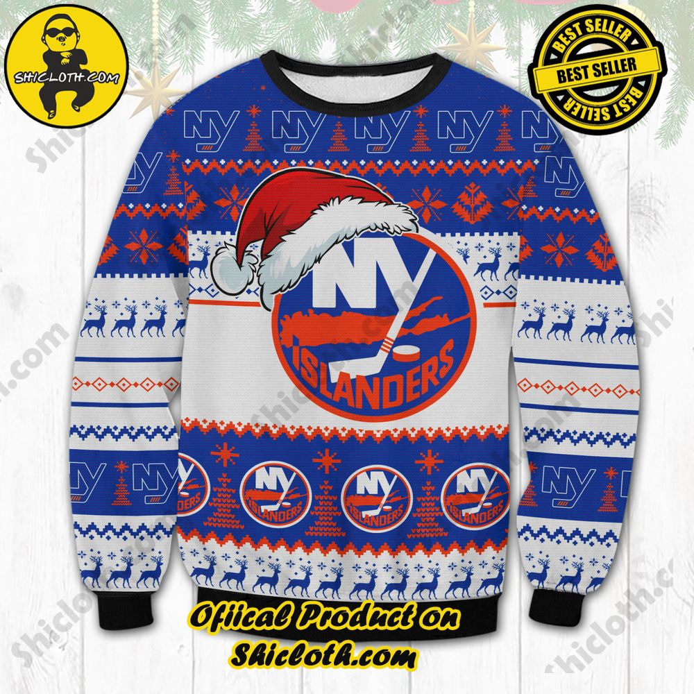 Limited Edition Shiclothshop's Ugly Sweater - A meaningful gift for family and loved ones. 40 New York Islanders Christmas Ugly Christmas Sweater