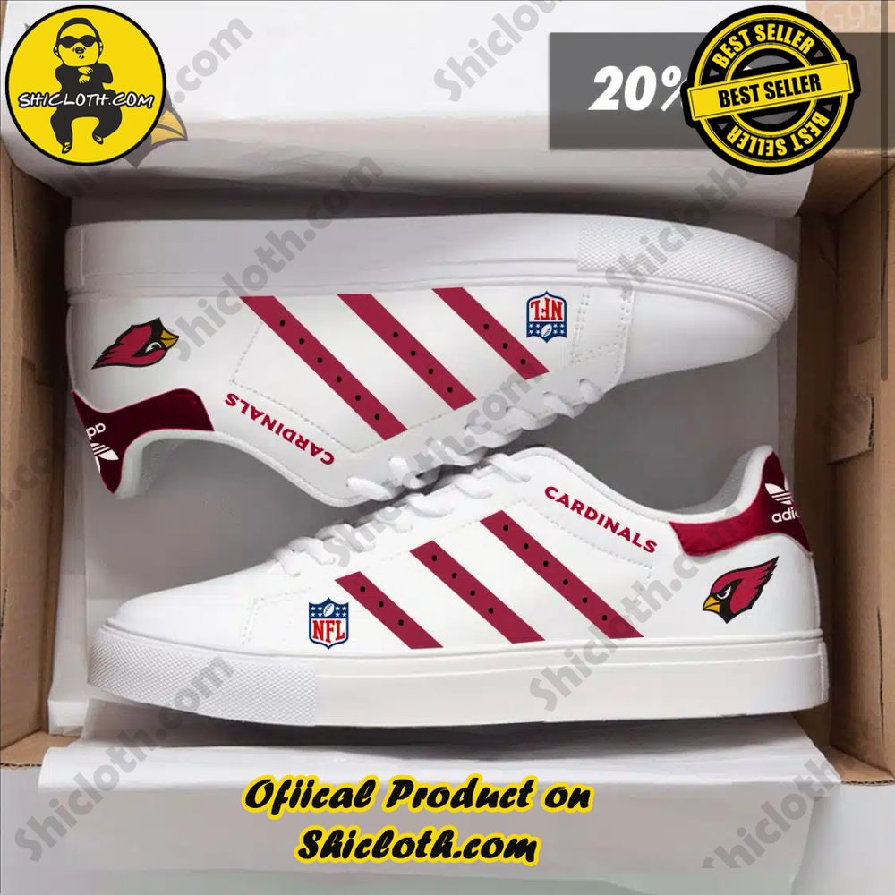 Limited Edition Stan Smith Shoes from Shiclothshop - A meaningful gift for sports enthusiasts. 27 NFL Arizona Cardinals Adidas Stan Smith Shoes