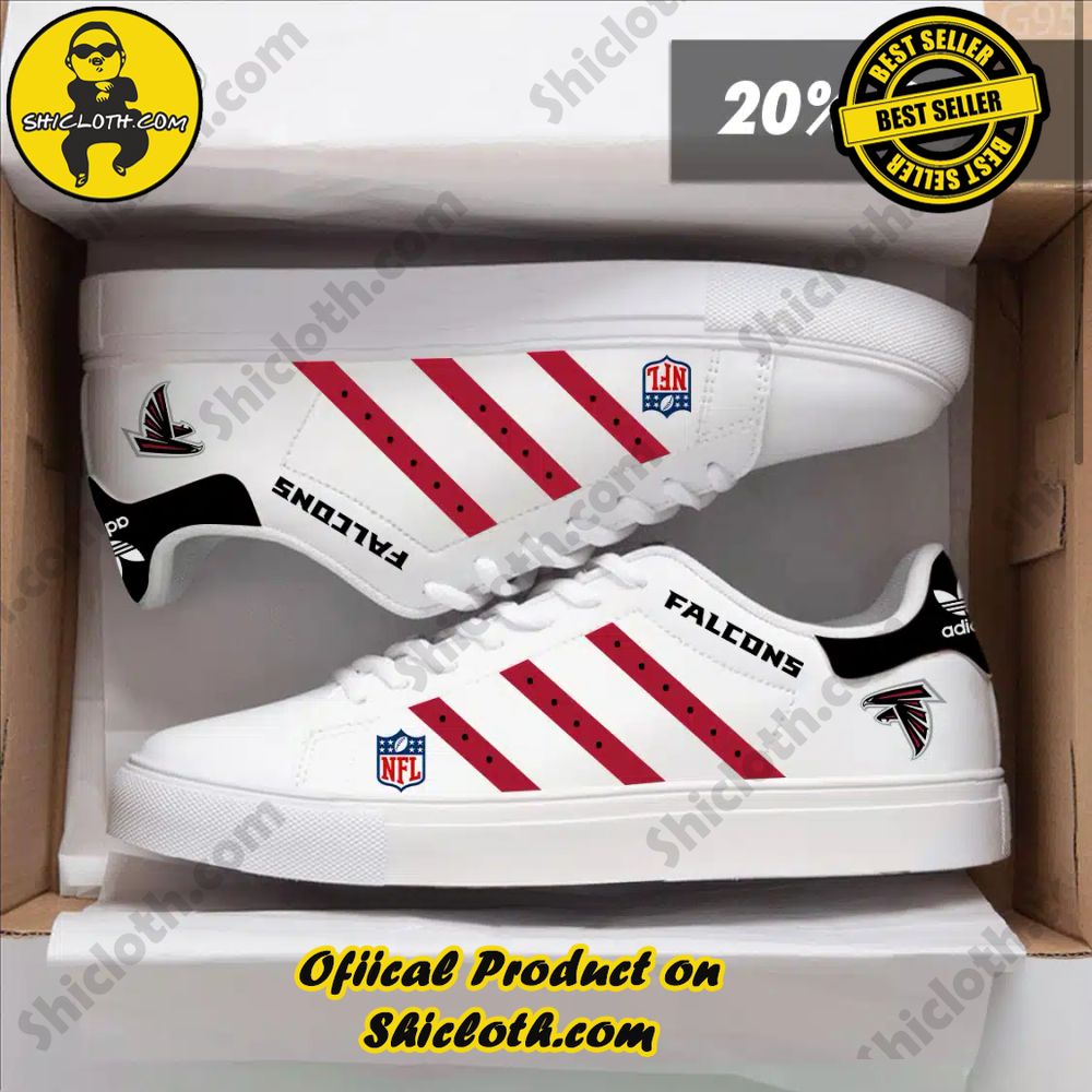 Limited Edition Stan Smith Shoes from Shiclothshop - A meaningful gift for sports enthusiasts. 29 NFL Atlanta Falcons Adidas Stan Smith Shoes