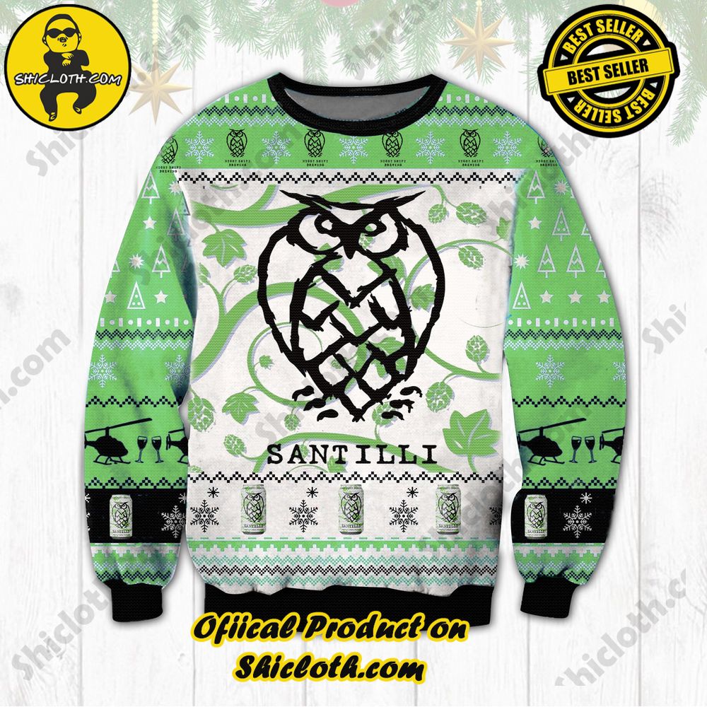 Hot Trending Unveiling Festive Delight: Shiclothshop's Unique Collection of Ugly Christmas Sweaters 27 Night Sbipt Brewing Santilli Ugly Christmas Sweater
