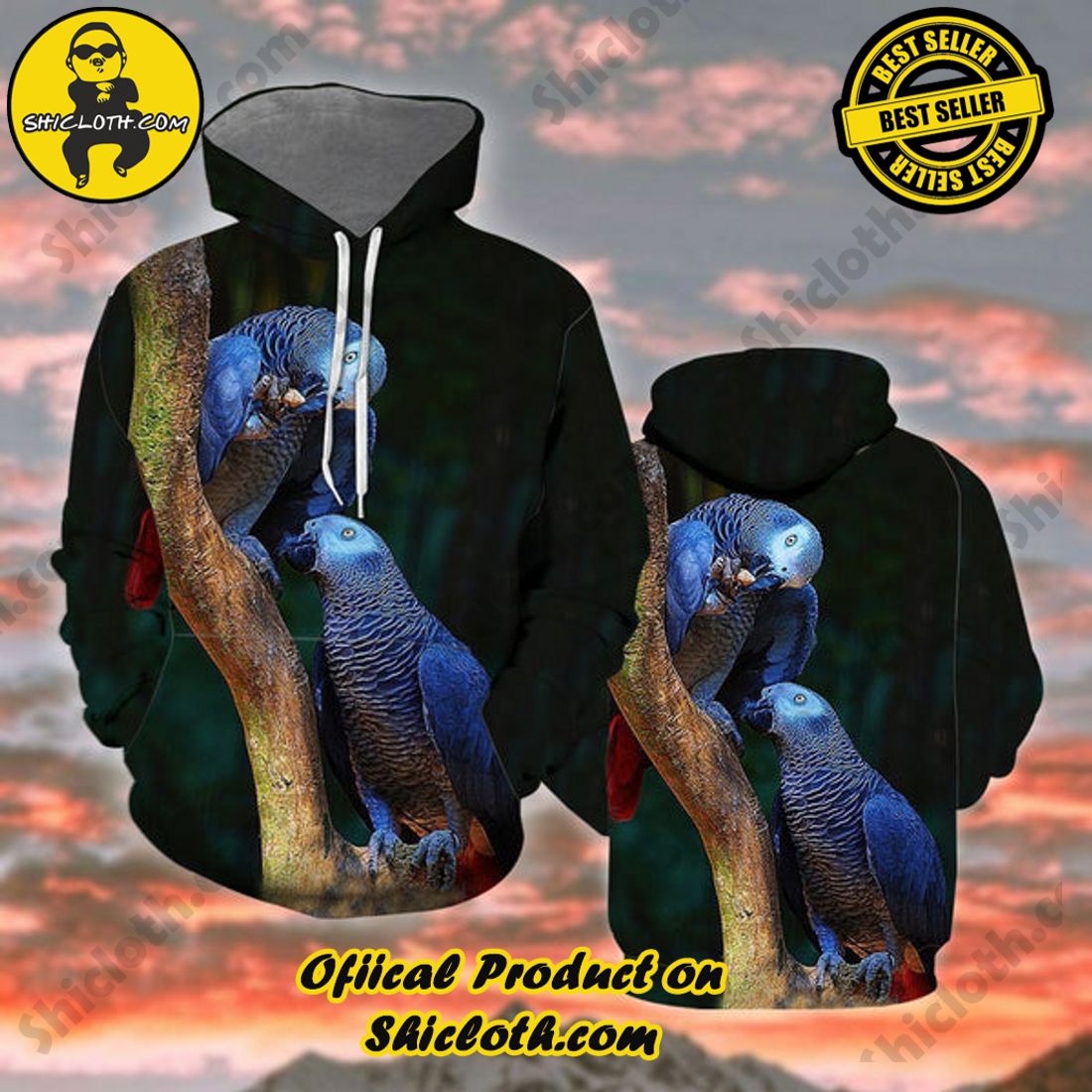 Parrots 3D All Over Print Hoodie