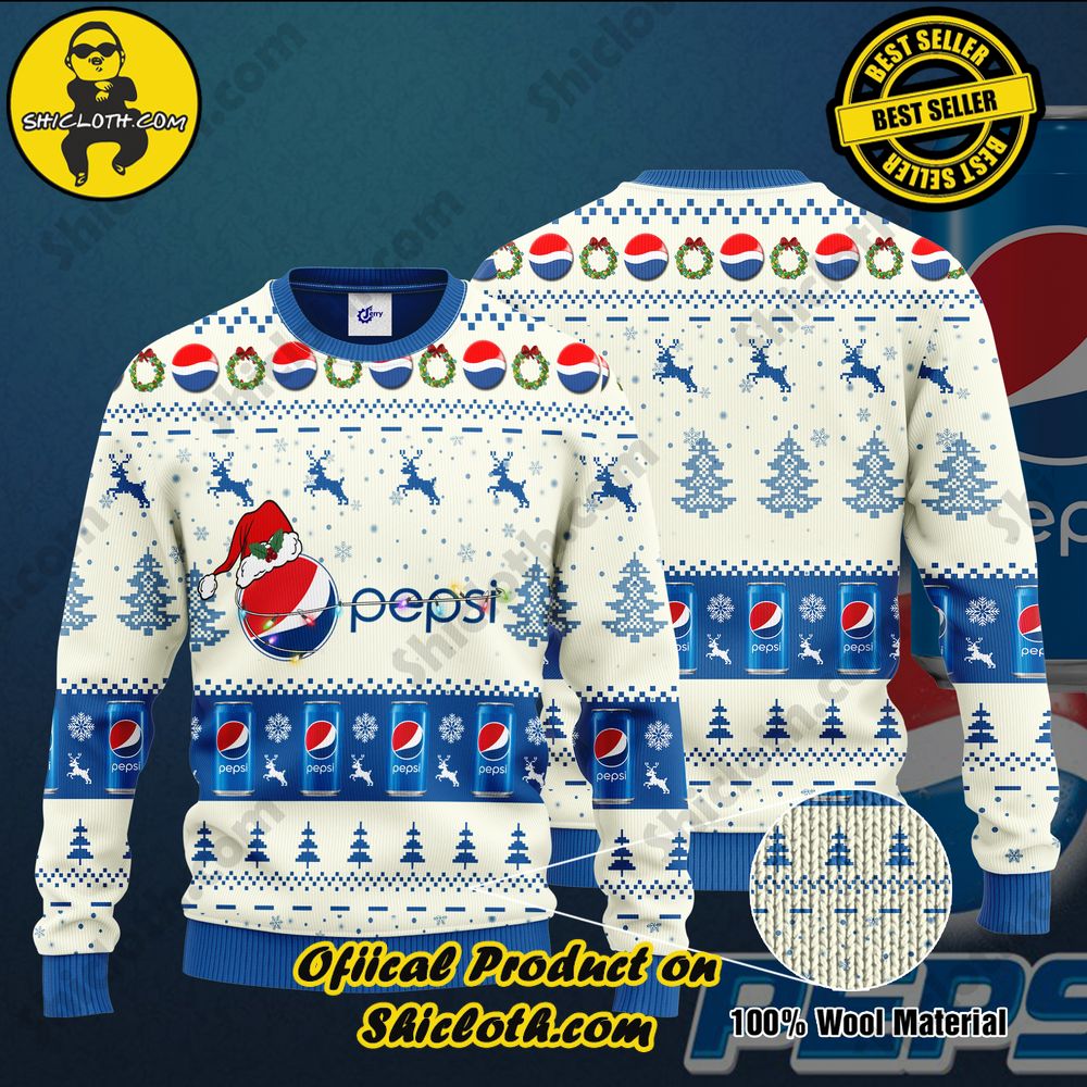 Hot Trending: Exploring Shiclothshop and Their Sweater Collection 31 Pepsi Santa Hat Christmas Ugly Christmas Sweater