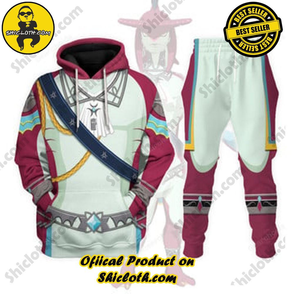 Limited Edition Shiclothshop's Legend of Zelda Outfit Costume Affordable and High-Quality 13 Prince Sidon Zelda Unisex Hoodie Sweatshirt T-shirt Sweatpants Cosplay