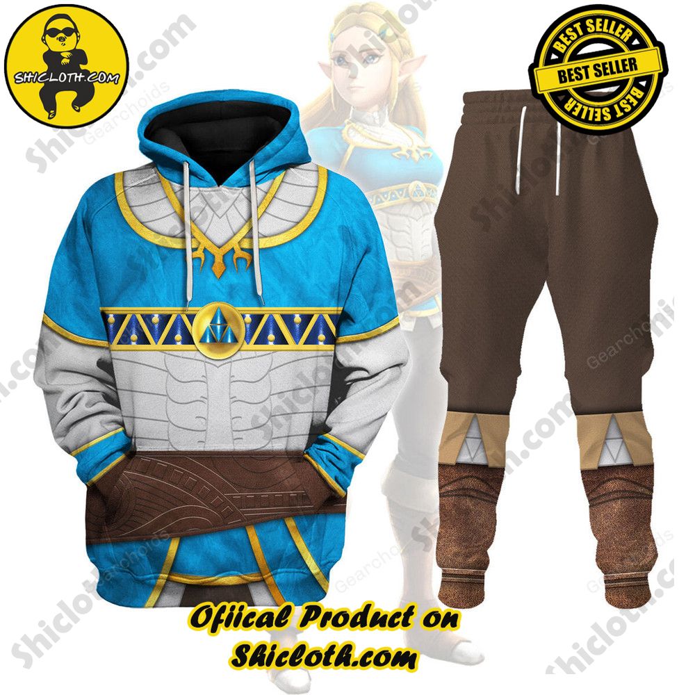 The Legendary Style: Unveiling the Allure of Shiclothshop's 'The Legend of Zelda' Outfit Costume Collection 15 Princess Zelda Attire Unisex Hoodie Sweatshirt T-shirt Sweatpants Cosplay