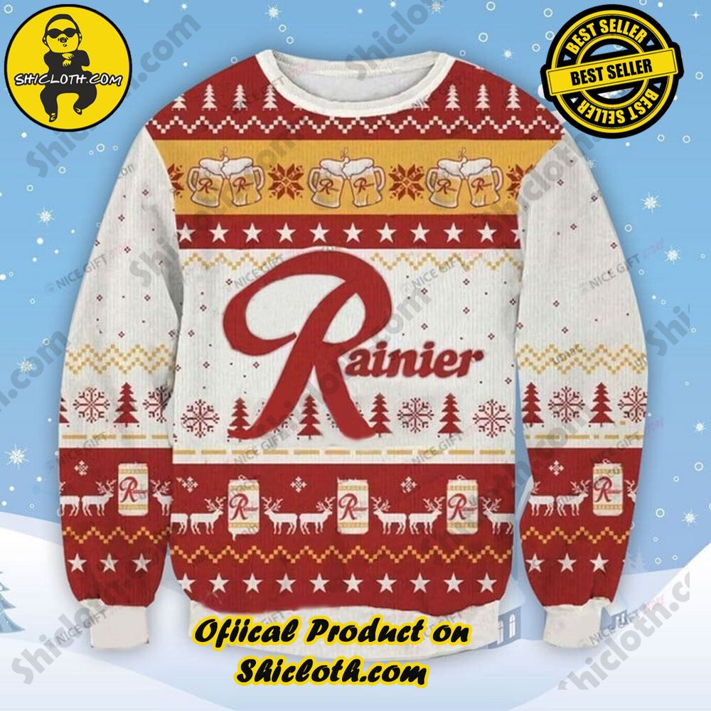 Limited Edition Christmas Sweaters from Shiclothshop 31 Rainier Beer Ugly Christmas Sweater