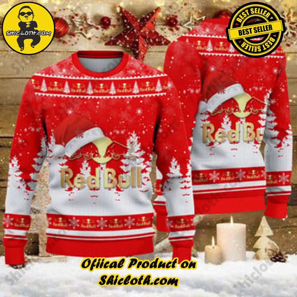 Unveiling Festive Delight: Shiclothshop's Unique Collection of Ugly Christmas Sweaters 38 Red Bull Ugly Christmas Sweater