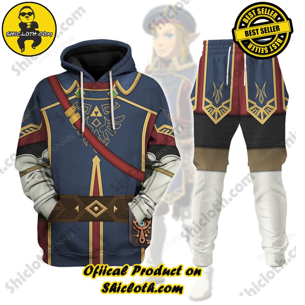 The Legendary Style: Unveiling the Allure of Shiclothshop's 'The Legend of Zelda' Outfit Costume Collection 16 Royal Guard Uniform Unisex Hoodie Sweatshirt T-shirt Sweatpants Cosplay
