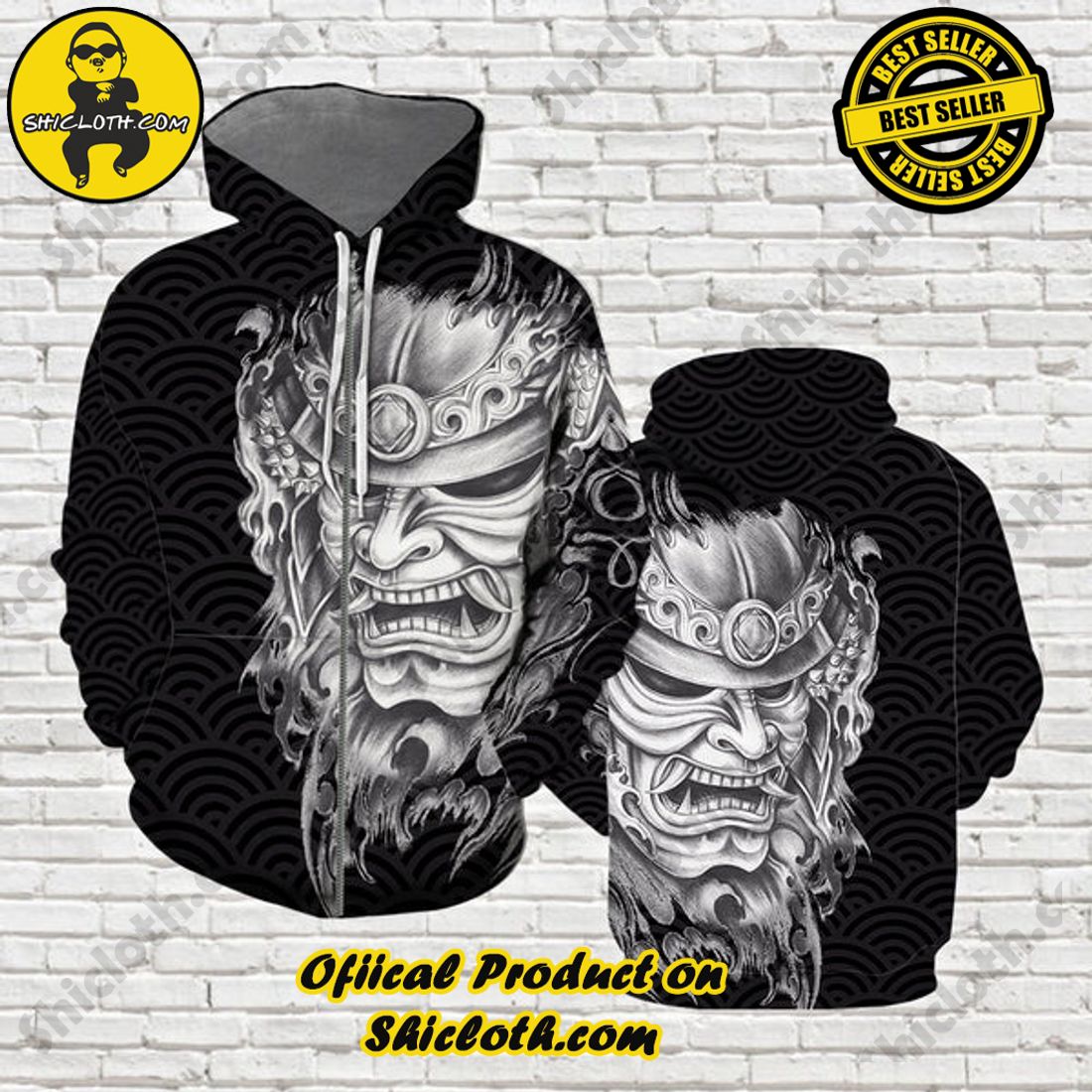 Samurai 3D All Over Print Hoodie Ver 2