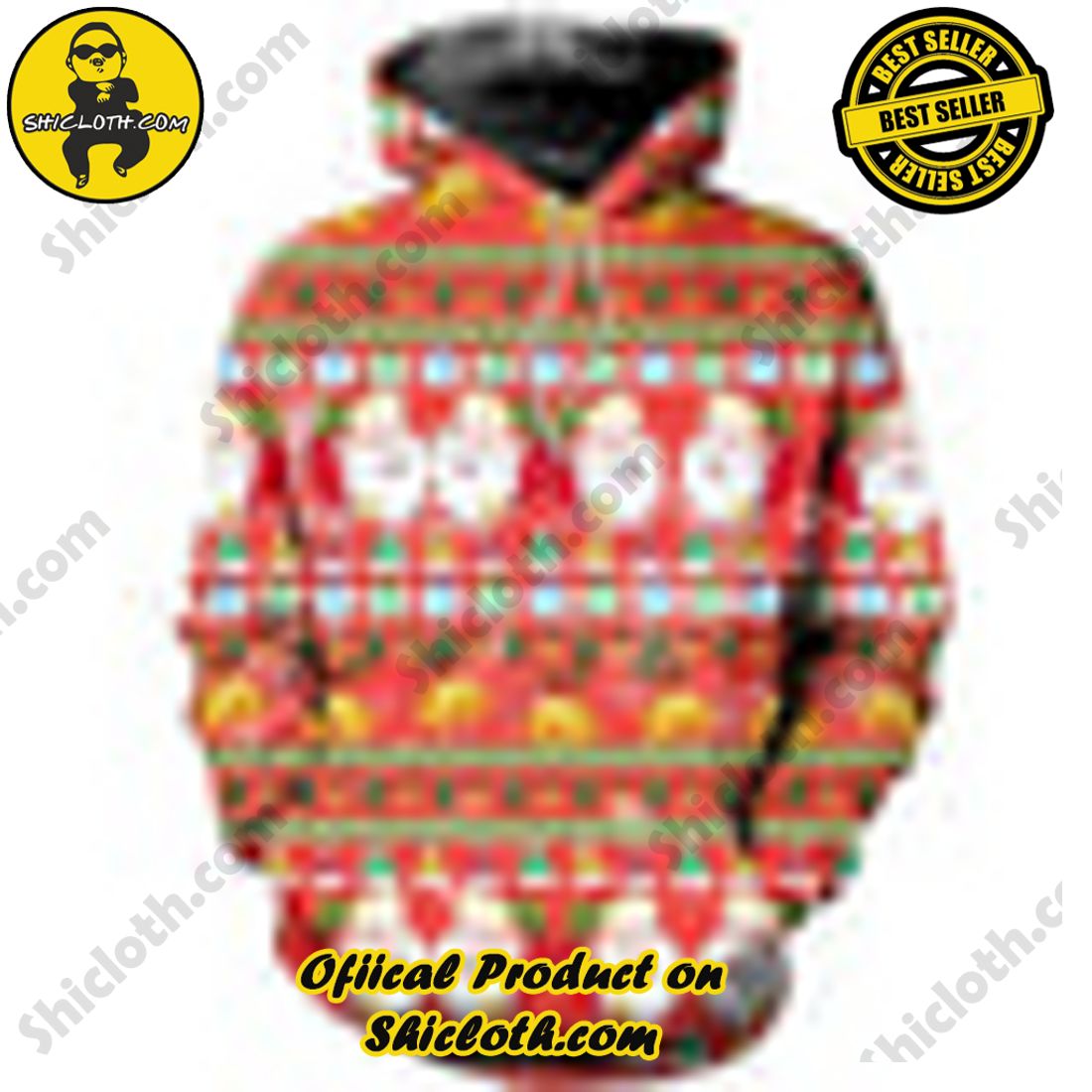 Santa 3D All Over Print Hoodie