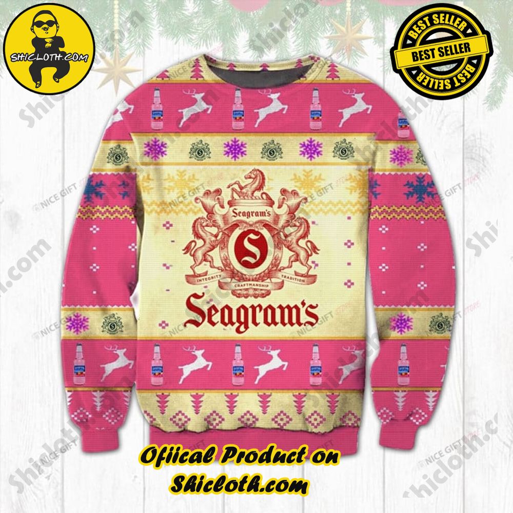 Limited Edition Christmas Sweaters from Shiclothshop 36 Seagram's Ugly Christmas Sweater