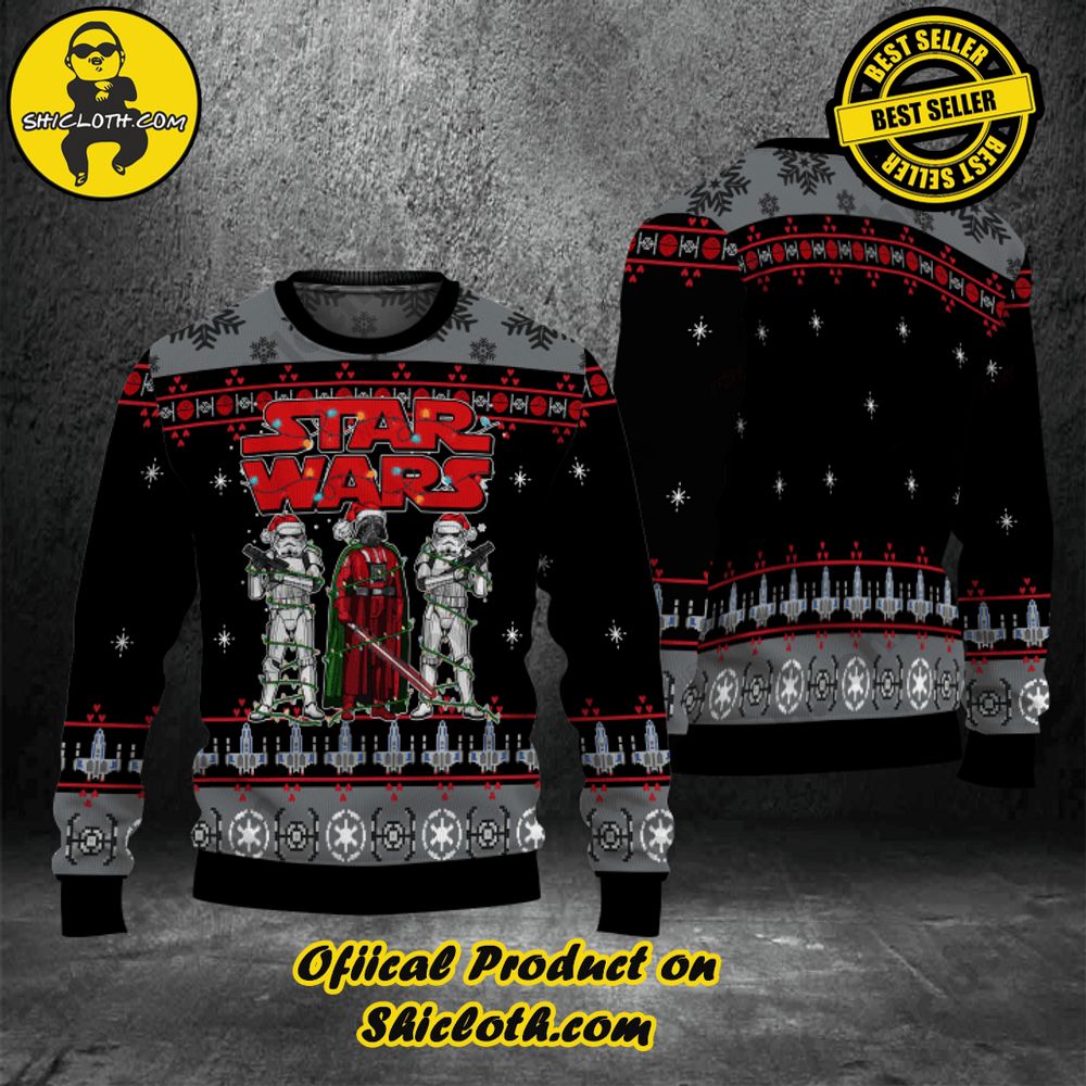 Hot Trending Shicloth's Enchanting Christmas Sweaters 32 Star Wars Christmas Ugly Sweater Version 1