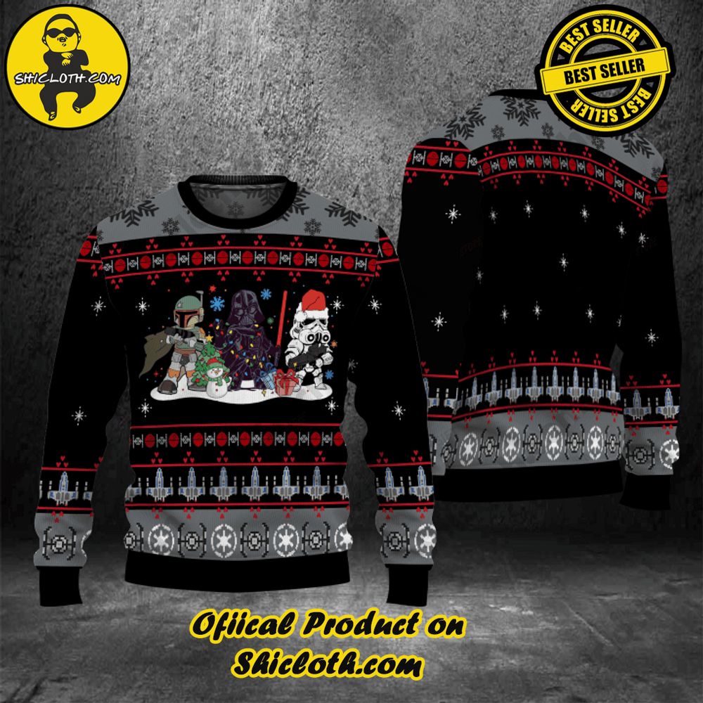 Hot Trending Shicloth's Enchanting Christmas Sweaters 34 Star Wars Christmas Ugly Sweater Version 2