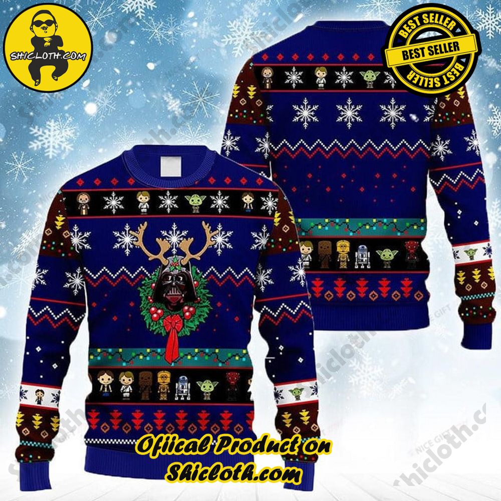 Hot Trending Shicloth's Enchanting Christmas Sweaters 40 Star Wars Darth Vader Christmas Ugly Sweater