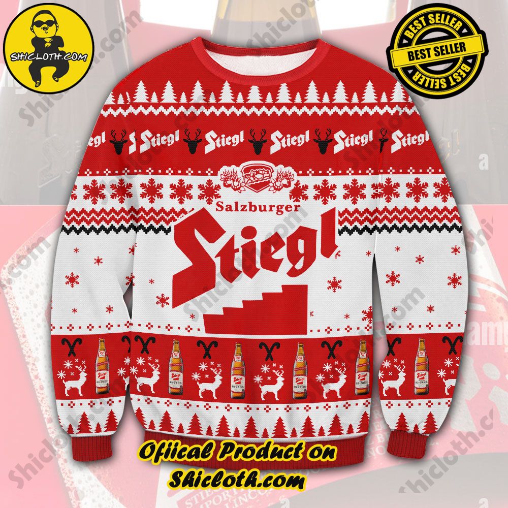 Hot Trending Shiclothshop's Ugly Sweater - A meaningful gift for family and loved ones. 41 Stiegl Beer Ugly Christmas Sweater