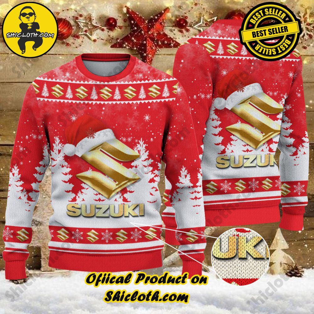Unveiling Festive Delight: Shiclothshop's Unique Collection of Ugly Christmas Sweaters 42 Suzuki Ugly Christmas Sweater