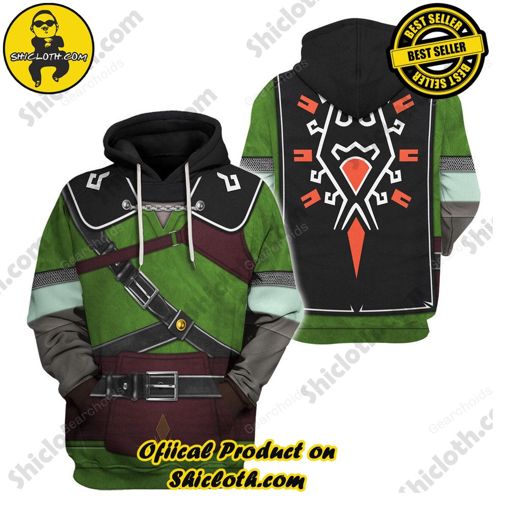 Unveiling the Allure of Shiclothshop's 'The Legend of Zelda' Outfit Costume Collection 23 Tears Of The Kingdom Knights of Skyloft Green Unisex Hoodie Sweatshirt T-shirt Sweatpants Cosplay