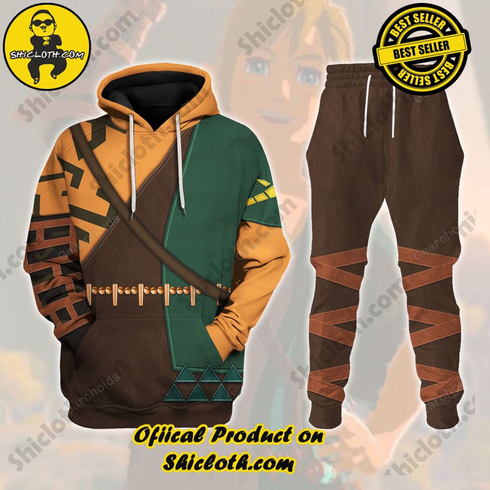The Legendary Style: Unveiling the Allure of Shiclothshop's 'The Legend of Zelda' Outfit Costume Collection 22 Tears Of The Kingdom Link Attire Unisex Hoodie Sweatshirt T-shirt Sweatpants Cosplay