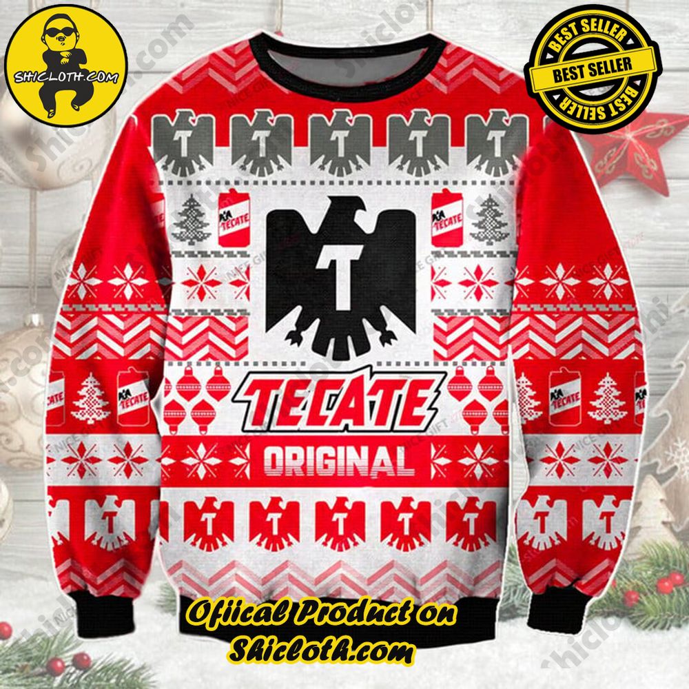Limited Edition Christmas Sweaters from Shiclothshop 48 Tecate Ugly Christmas Sweater Version 1