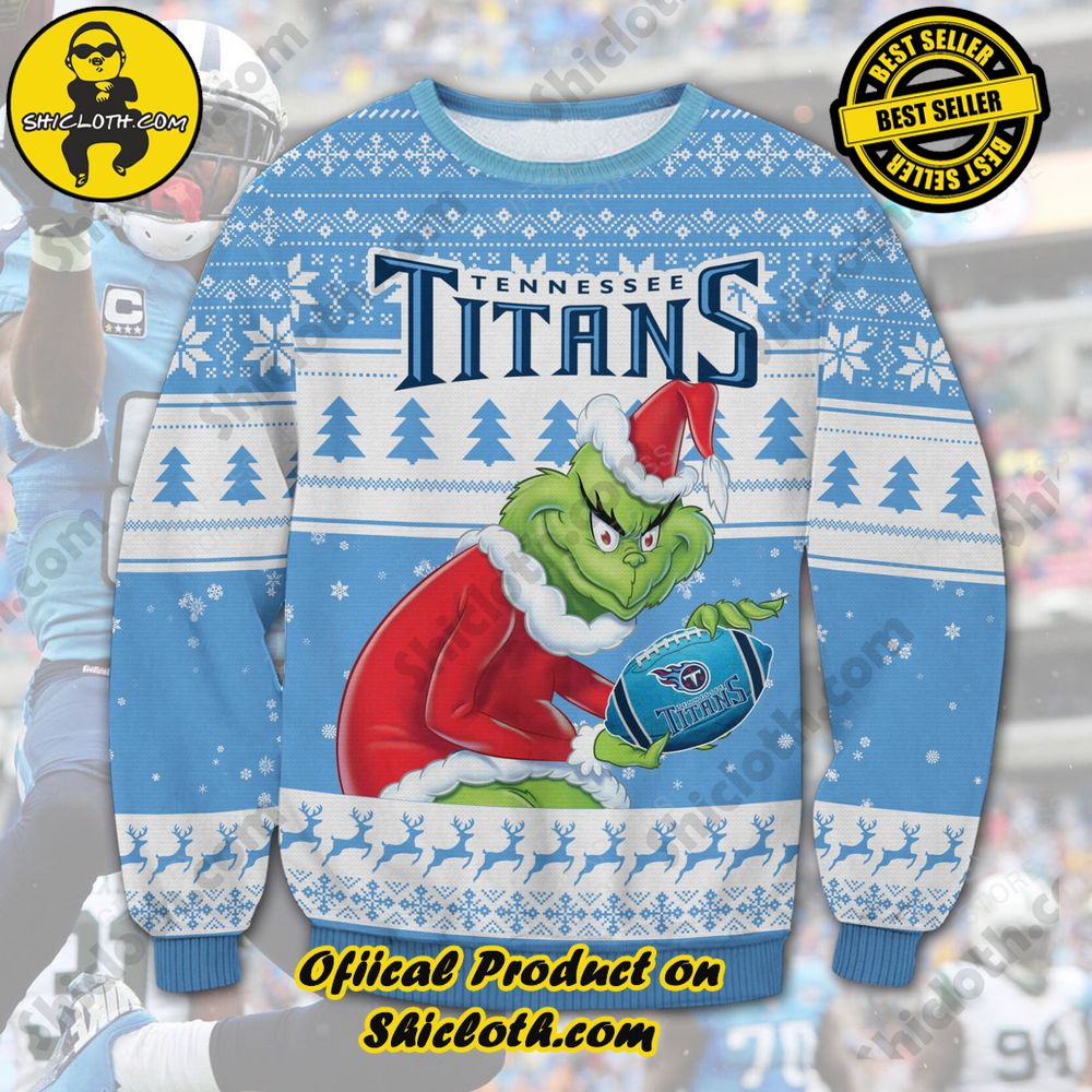 Unveiling Festive Delight: Shiclothshop's Unique Collection of Ugly Christmas Sweaters 98 Tennessee Titans Ugly Sweater