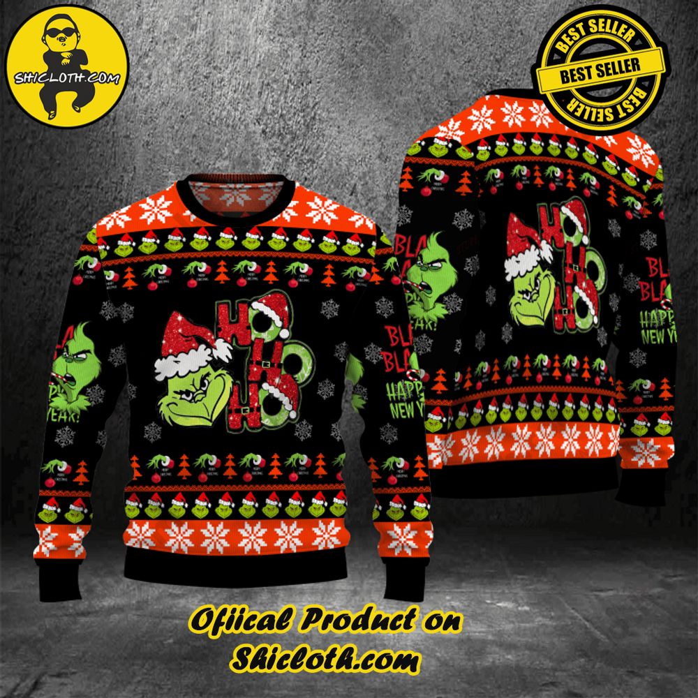 Shicloth's Enchanting Christmas Sweaters: A Cozy Blend of Style and Festivity 34 The Grinch Hohoho Christmas Ugly Sweater