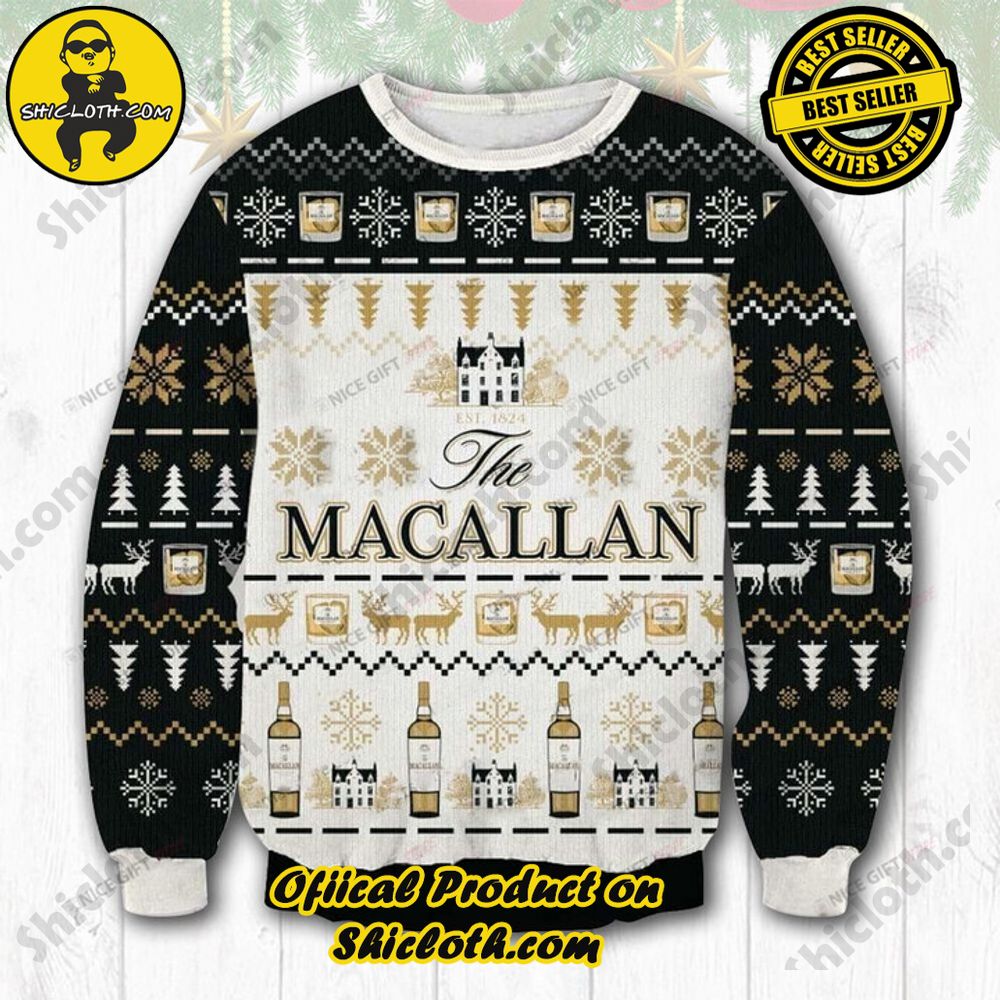 Shicloth's Enchanting Christmas Sweaters: A Cozy Blend of Style and Festivity 43 The Macallan Christmas Ugly Sweater